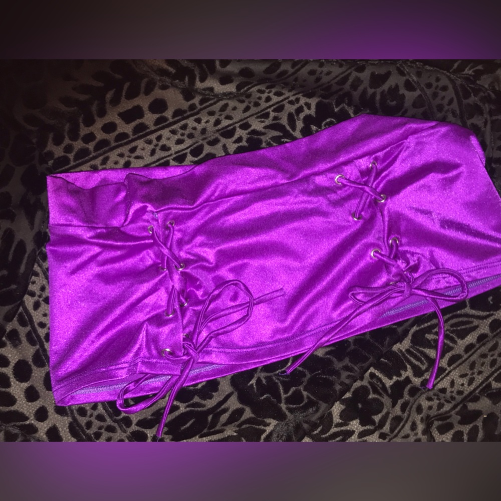 NEW!!!Satin tie skirt
